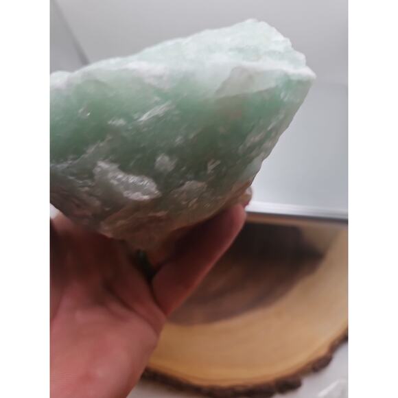 Green Aventurine rough chunk Brazil 2.61lb - Picture 9 of 12